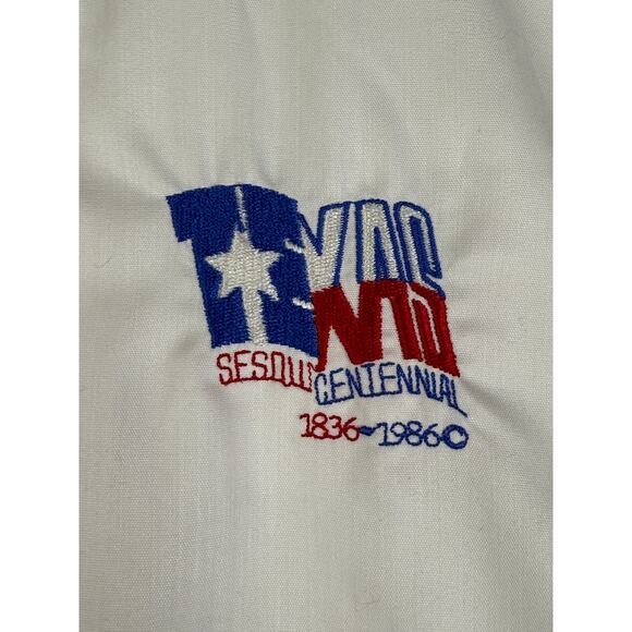 Walls Texas Flag Sesuicentennial Bomber Jacket Vintage Red Blue RWB Mens Small - Picture 7 of 8
